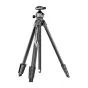 Neewer LT07 aliumininis kelionės statyvas su rutulinė galva - kompaktiškas su 4 sekcijų kojomis, Arca suderinamas greitas atlaisvinimo plokštelė, 10 kg apkrovos talpa, idealus DSLR, be veidrodžių kameroms ir išmaniesiems telefon