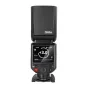 Neewer Z880-N žibintuvė su litijaus baterija, priekis su LCD ekranu, rodančiu +3.0 kompensaciją, 20-200 mm zoomu ir i-TTL valdymu