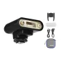 Neewer Z160 retro blykstė su 22Ws galia, 6000K spalvos temperatūra ir pilnas komplektas, įskaitant difuzorių, USB-C kabelį, sinchronizacijos kabelį, pagrindinį tvirtinimą ir apsauginį maišelį