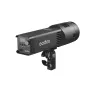 GODOX RS100R RGB LED vaizdo šviesa su reguliuojamu valdymo panele ir montuojama ant statyvo, kompaktiškas dizainas profesionaliam studijų ir mobiliam filmavimui