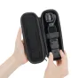 JJC HSCC OP4 juodoji apsauginė dėžė DJI Osmo Pocket 4/3 su kamera ir 1/4” rankena viduje, su sustiprintu EVA korpusu ir minkšta flaneline pamušalu