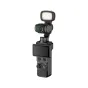 JJC LED OP4K3 mini LED šviesos komplektas su trimis magnetiniais LED šviesuliais DJI Osmo Pocket 4, su reguliuojama šviesos temperatūra ir šviesumo lygiu.