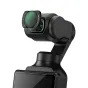 JJC F PK3 magnetinis filtrų komplektas DJI Osmo Pocket 4/3 su ND2 32 reguliuojamu filtru, rodantis greitą magnetinę lęšio apsaugą