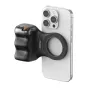 TELESIN MagSafe Fun Shot Grip 2 magnetinis laikiklis juodai su ergonominiu dizainu, spustuliu ir magnetiniu ratu iPhone fotografijai