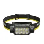 Nitecore HC75 UHE darbovinis šviestuvas su 3000 liumenų šviesos srautu, reguliuojama LED matrica ir įkraunamu akumuliatoriumi, rodomas priekis su ryškiu apšvietimu