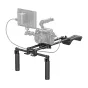 Neewer SR004 universalus petiesis stabilizatorius su DSLR kamera ir prijungtu išoriniu monitoriumi, su ergonomiškomis rankenomis ir geležinkelio sistema profesionaliam rankiniam filmavimui