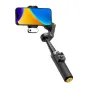 AOCHUAN X3 stabilizatorius su AI jutikliu, 51 cm išsikišusiu stiebu ir įmontuota šviesa, skirta telefono stabilizavimui ir veido sekimui