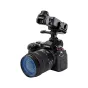 JJC HSC OP3 karšto batų adapteris DSLR kamerai su sulankstomu dizainu, sumontuotas ant trikampio, su papildomu tvirtinimo tašku priedams.