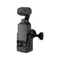 JJC HSC OP3 adapteris DJI Osmo Pocket 3 kamerei su šaltu šunimi ir 1/4” stovo montavimo galimybe, su sulankstomu veiksmo kameros montavimo įtaisu ir silikono pagalvėlėmis stabiliai tvirtinimui