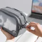 Ulanzi BP15 SeeClear Tech Pouch L 2.6L skaidri matoma saugojimo dėžutė su dvigubu zip uždara, pašalinamais dalikliais ir ekologišku matiniu TPU medžiagu