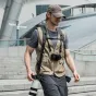 PGYTECH Camera Strap Master Wilderness Green - profesionalus krūtinės diržas su 90 kg nešimo talpa, greitai atleidžiamais užraktu, ergonominiu 60 mm peties padu ir tvirtu Dyneema siūlu DSLR ir be veidrodžio kameroms.