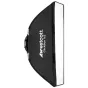 Westcott ClickBox 1x3 plonas softbox su Bowens S montuže profesionaliam krašto ir plaukų apšvietimui, greitas montavimas, juodas audeklas su sidabrine vidine apdaila