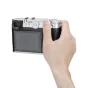 JJC TA GFX100RF sidabrinė pirštų pagalvė Fujifilm GFX100RF kamerai, ergonomiškas piršto atramos įtvirtinimas stabiliam nuotraukų darymui, įmontuota šaltasis šuo montavimui