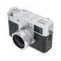 JJC LH JXHF sidabrinis objektyvo skydelis Fujifilm X pusformatiniams fotoaparatams su matine paviršiumi, pritvirtintas prie objektyvo nuo šviesos blizgesio apsaugai