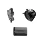 Viltrox NexusFocus F1 S autofokuso adapterio komplektas su vienu varikliu, maitinimo bloku ir laidais Sony E-mount senovinėms objektyvams.