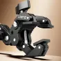 Ulanzi CO78 Super Clamp su trimis užkabintuvais mechanizmu, su 1/4 colio ir ARRI įdubimais, šaltu šuo ir slidinėjimo silikono padais, tinkamas plokščiams ir apvaliems paviršiams iki 1 kg svorio
