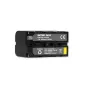 Nitecore NP F750 5200mAh 38.5Wh baterijos paketas Sony kameroms, su detaliu priekiniu vaizdu, rodančiu specifikacijas, saugumo įspėjimus ir perdirbimo simbolį.