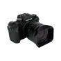 Fujifilm XF 56mm f/1.2 R WR objektyvas su JJC LH JXF56F12R juodo matine skiaute, skirta sumažinti blizgesį ir apsaugoti nuo šviesos kliūčių