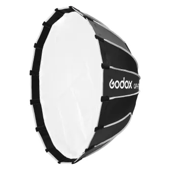Godox QR P70T 70 cm parabolinė minkštutė su Bowens montu, greitas montavimas, su keičiamaisiais difuzoriais ir sidabrine vidine paviršiumi kryptiniam minkštam apšvietimui