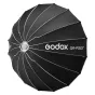 Godox QR-P150T 150 cm skersmens parabolinė minkštos šviesos skydė su Bowens montu, juoda, greitas sujungimas, 16 panelių dizainas