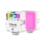 Ulanzi VL49 RGB 2000mAh miniatiūrinis vaizdo šviesos šviestuvas su spalvų temperatūros ekranu ir reguliuojamu RGB panele, skleidžiančia švelnią rožinę šviesą