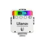 Ulanzi VL49 RGB 2000mAh rankinė video LED šviesa su spalvotu ekranu ir reguliuojamu kampu, priekis