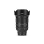 Viltrox AF 35mm F1.2 LAB Sony FE objektyvas su išskleistu skydeliu, vaizdas iš užpakalio, matyti diafragmos ir fokuso žymės