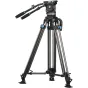 SIRUI Pro video stabilizatoriaus komplektas SQ100 su VHS18 skystojo smūgio galva - anglies pluošto konstrukcijos stabilizatorius su 25 kg nešimo talpa, šonine įkrovimo galva, greito atlaisvinimo plokštelė ir nešiojimo rankena