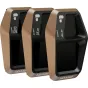 PolarPro DJI Air 3S ND8/ND32/ND128 miglos filtrų komplektas su matine juoda ir bronzine anodizuoto aliuminio rėmeliais kinematografiniams oriniams filmavimams
