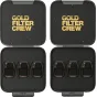 PolarPro Gold Filter Crew DJI Air 3S ND/Mist filtrų komplektas su 3, 5 ir 7 stopų filtrais, matinės juodos anodizuoto aliuminio rėmu, žvaigždžių dizaino dangčiu ir mikrošerkiniu valymo audiniu