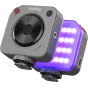 SmallRig 5821 Neo mini LED video šviesos prietais Nebula Gray su RGBWW šviesos šaltiniu, purpurine LED šviesa, šaltosios šuošės montavimu ir 1/4 colio siūlės tvirtinimu kameroms ir statyvams