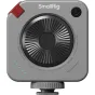 SmallRig 5821 Neo mini LED vaizdo šviesa P108 Nebula Gray viršus su apvaliu RGBWW LED panele, trim žaliems maitinimo indikatoriams ir raudonu maitinimo jungikliu, skirtas vaizdo kūrimui ir fotografijai.