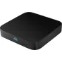 OWC miniStack STX 24TB Thunderbolt 4 išorinis saugojimo įrenginys su dviem diskų lizdais, kairėje pusėje su maitinimo LED ir elegantišku juodu dizainu.
