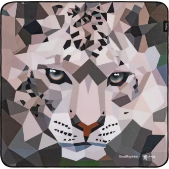 SmallRig 6038 fotokameros apvalkalas su ryškiu geometriniu sniego leopardo dizainu, skirtu kamerų apsaugai