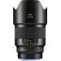 ZEISS Otus ML 35mm f/1.4 objektyvas su prijungtu skydine Sony E, rodomas priekis su rankine fokuso žiedu