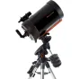 Celestron Advanced VX SCT 11 teleskopas su StarBright XLT dangosiais ant stabilios ekvatorinės montūros, turinčios dvigubą ašų valdymo rankenų sistemą ir svorio ašį, užtikrinančią stabilumą ir tikslų dangaus objektų stebėjimą.