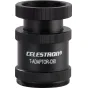 Celestron T-Adapter C90 tvirtas metalinės adapteris, skirtas DSLR/SLR kameroms prijungti prie Šmidto-Kasegreno teleskopų, su raižytais sriegiais užtikrinant saugų prijungimą