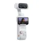 Insta360 Luna Ultra Creator Bundle Stellar White spalva su nuimamu 2 colių jutikliniu ekranu, 8K jutikliu ir 12x zoom objektyvu, kuris filmuoja portreto režimu vaizdus