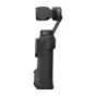 Insta360 Luna Ultra stabilizuotoji kamera šonoje su detaliuojamu OLED lytimu ekranu, Cosmic Black spalva