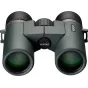 Pentax AD 7x32 ED žiūronai su ED stiklu, vandeniui atsparia konstrukcija ir geru šviesos pralaidumu, matomi iš priekio ir viršaus, pabrėžiant objektyvus ir fokusavimo rankenėles.