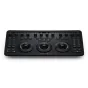 Blackmagic Design DaVinci Resolve Micro spalvų koregavimo panelė su vokiška klaviatūra, turinti tris trackbolus ir preciziškus rankenėlių valdymui profesionaliam spalvų koregavimui