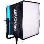 Dracast DRSB1000700 minkštoji dėžutė LED 1000 Pro/Plus serijai su juodu išoriniu audiniu, baltu sklaidančiu panele ir turkizo montavimo rėmu