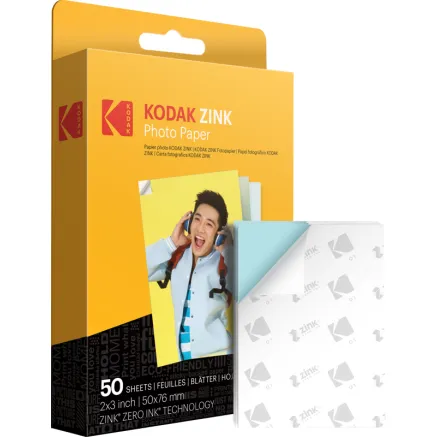 KODAK Zink Popierius 2x3 50-pakuotė