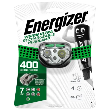 Energizer Vision Ultra įkraunamas galvos žibintas
