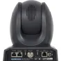 Datavideo PTC-145NDI juodo PTZ kamera: užpakalinė pusė su HDMI, SDI, NDI ir PoE prijungimais profesionaliam vaizdo transliavimui ir automatinio sekimo funkcijai