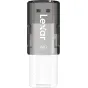 Lexar 64GB JumpDrive S60 USB 2.0 atminties įrenginys su slidine apsaugine dangteliu, elegantiškas metalinis ir permatomas dizainas.