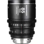 Laowa Nanomorph LF 85mm T2.9 sidabrinis anamorfinis kinematografijos objektyvas su 1.5X suspaudimu, Arri PL/Canon EF tvirtinimas, priekis rodantis fokuso ir diafragmos žymes