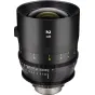 Tokina Vista 21mm T1.5 kinematografinis objektyvas Canon EF - artimas šoninis vaizdas, akcentuojantis fokusavimo ir diafragmos žiedus, bei 9 ašmenų diafragmą