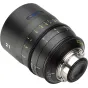 Tokina Vista 21mm T1.5 kinematografinis objektyvas Canon EF - šoninis vaizdas su fokuso ir diafragmos skalėmis, greitas T1.5 atvėrimas filmavimui prastomis apšvietimo sąlygomis