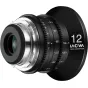 Laowa 12mm T2.9 Zero-D Cine objektyvas su Arri PL prijungimu - profesionalus ultraplatus be distorsijos kino objektyvas, šoninis vaizdas su fokuso žymėmis pėdomis